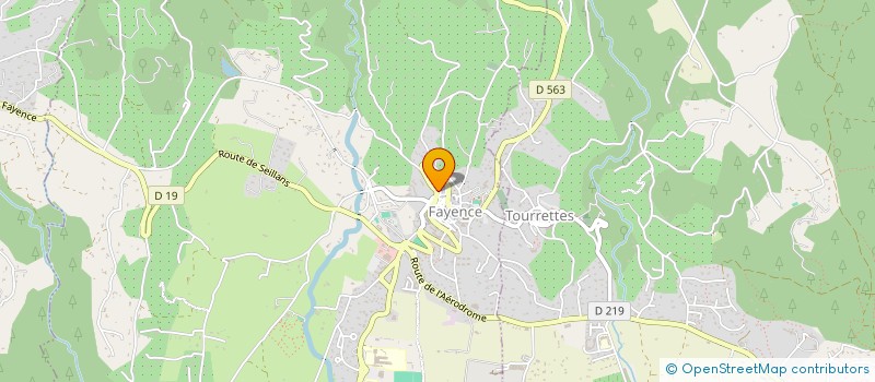 localisation de l'entreprise FERRONNERIE PORRE  FAYENCE