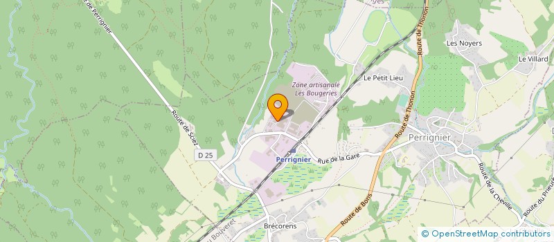 localisation de l'entreprise FERRONNERIE ROSIER à PERRIGNIER