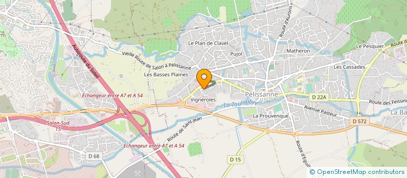 localisation de l'entreprise FERRONNERIE TOUGAY  PELISSANNE