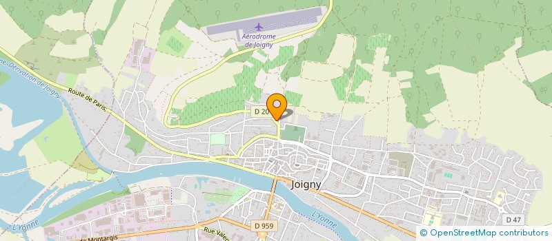 localisation de l'entreprise FERROSS à JOIGNY
