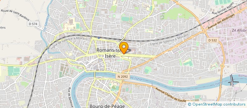 localisation de l'entreprise FERROUILLAT ET BIDAULT  ROMANS-SUR-ISERE