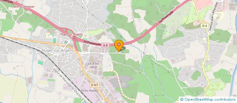 localisation de l'entreprise FERRUA RIBES PARTICIPATIONS  PUGET-SUR-ARGENS