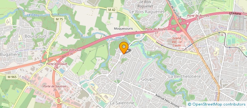 localisation de l'entreprise FERRY à ORVAULT