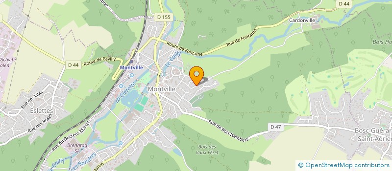 localisation de l'entreprise FERRY ROUSSELLE  MONTVILLE