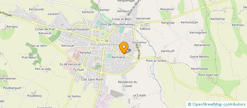 localisation de l'entreprise FERS FREDERIC  PLOUDALMEZEAU