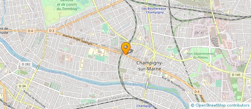 localisation de l'entreprise FERSA MENUISIERIE à CHAMPIGNY-SUR-MARNE