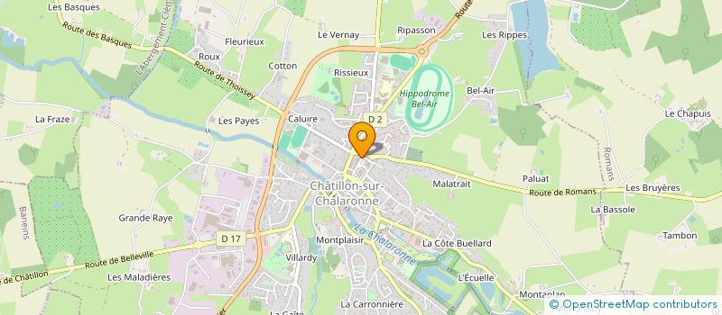 localisation de l'entreprise FERSEVE  CHATILLON-SUR-CHALARONNE