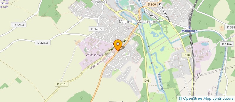 localisation de l'entreprise FERTE AUTO à MAINTENON