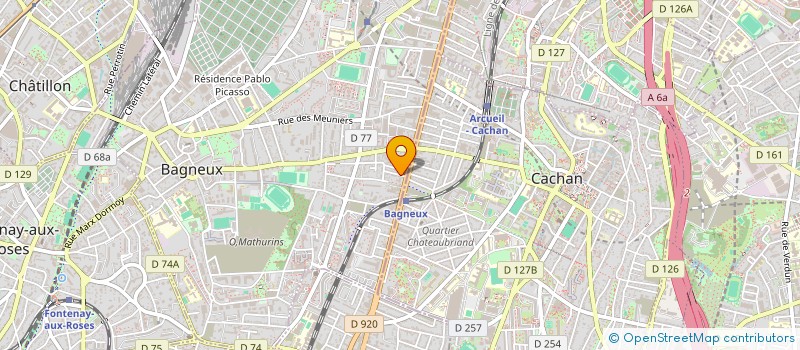 localisation de l'entreprise FERTECOLT à BAGNEUX