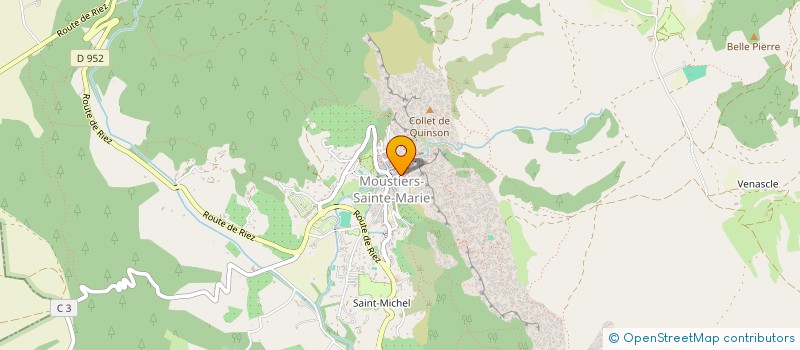 localisation de l'entreprise FERTEIX  MOUSTIERS-SAINTE-MARIE