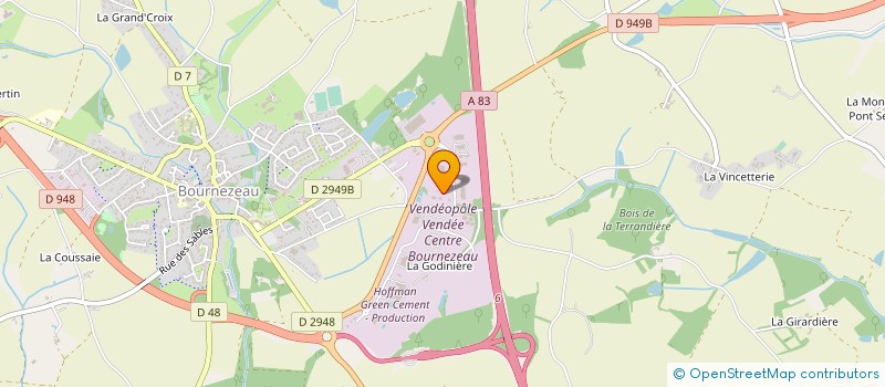 localisation de l'entreprise FERTEX à BOURNEZEAU