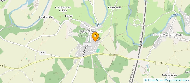 localisation de l'entreprise FERTHE  CELLE-LEVESCAULT