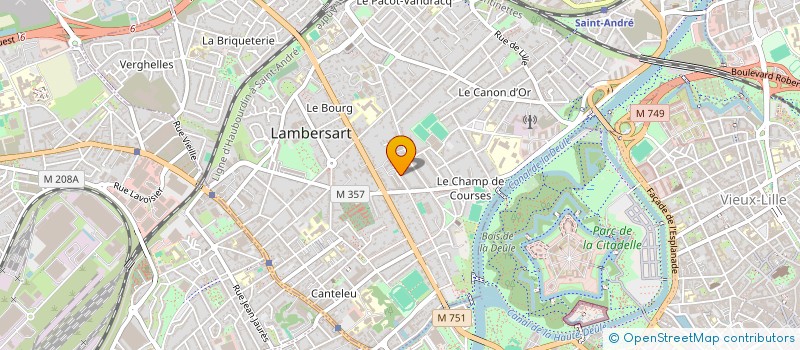 localisation de l'entreprise FERTIL'IDEES / FERTIL'IDEAS à LAMBERSART