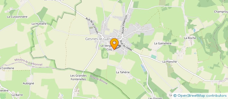 localisation de l'entreprise FERTIL'INVEST  GESNES-LE-GANDELIN