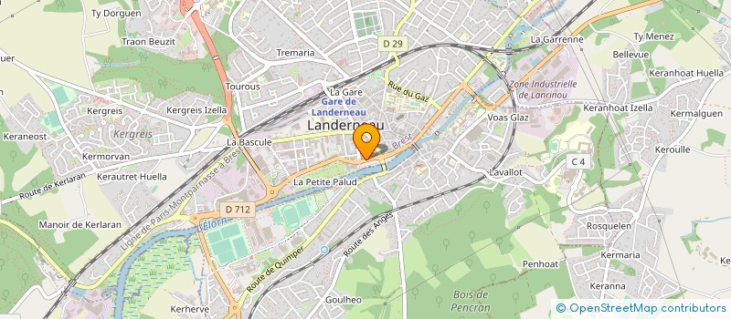 localisation de l'entreprise FERTILEO à LANDERNEAU