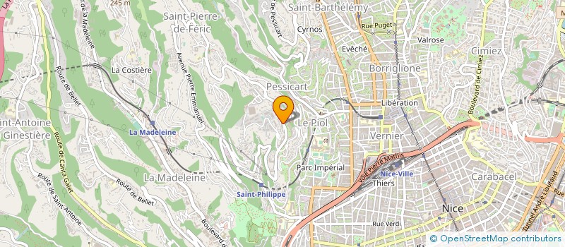 localisation de l'entreprise FERTILTECH à NICE