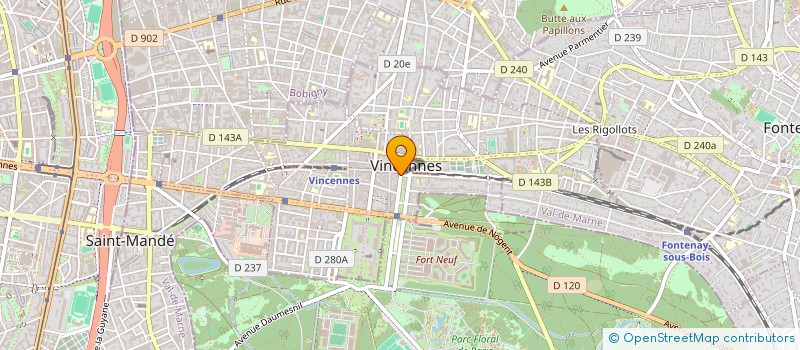 localisation de l'entreprise FERTIMMO à VINCENNES