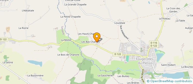 localisation de l'entreprise FERTIWATT  FOUGEROLLES-DU-PLESSIS