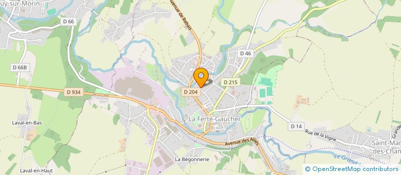 localisation de l'entreprise FERTOIT  LA FERTE-GAUCHER