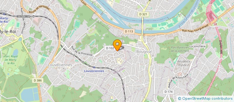 localisation de l'entreprise FERU  LOUVECIENNES