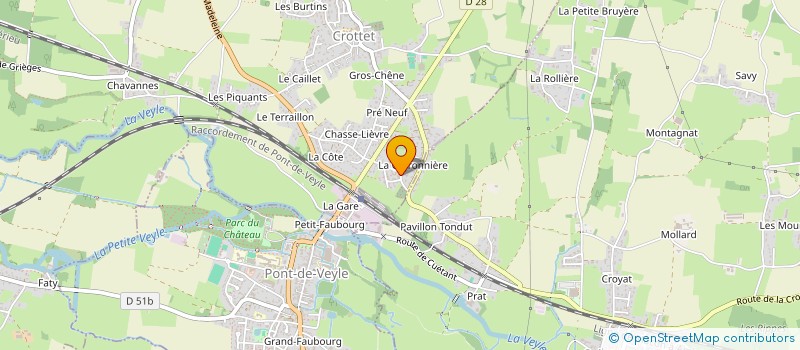 localisation de l'entreprise FERVAL HOLDING  CROTTET