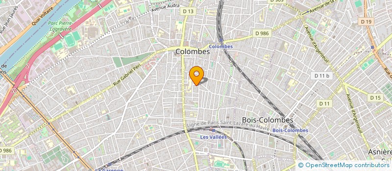 localisation de l'entreprise FERVEL2 à COLOMBES