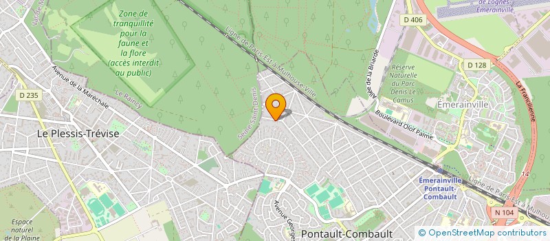 localisation de l'entreprise FERVI20 GESTION à PONTAULT-COMBAULT