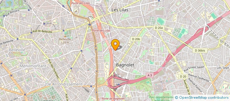 localisation de l'entreprise FES-MIL à BAGNOLET