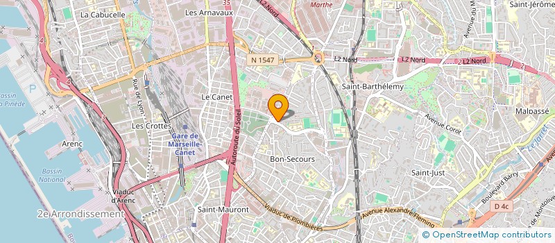 localisation de l'entreprise FES & PIZZA à MARSEILLE