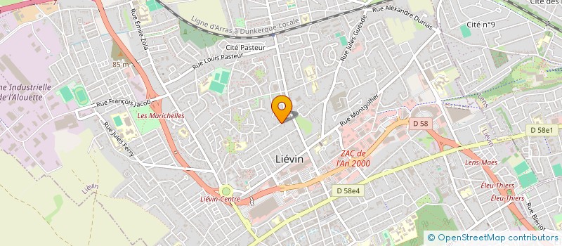 localisation de l'entreprise FESTI CARNAVAL  LIEVIN