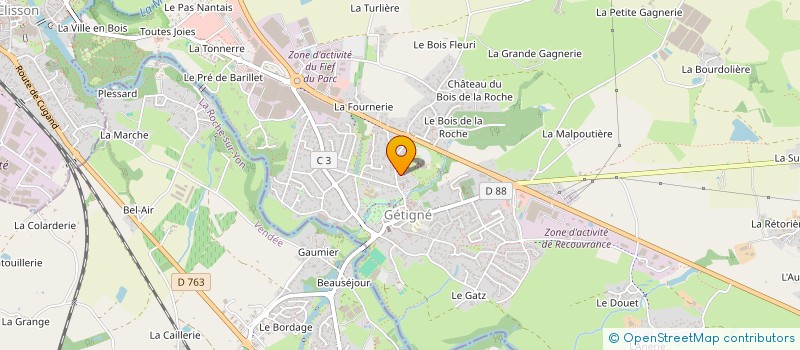 localisation de l'entreprise FESTI'GET  GETIGNE