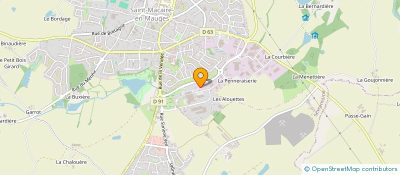 localisation de l'entreprise FESTI'MOMENT  SEVREMOINE