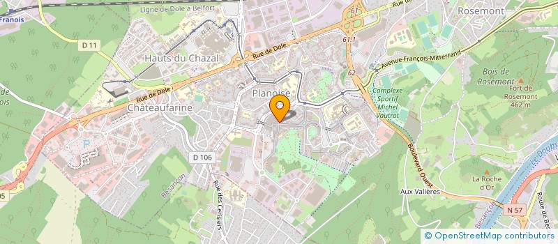 localisation de l'entreprise FESTI-PAIN PLANOISE à BESANCON