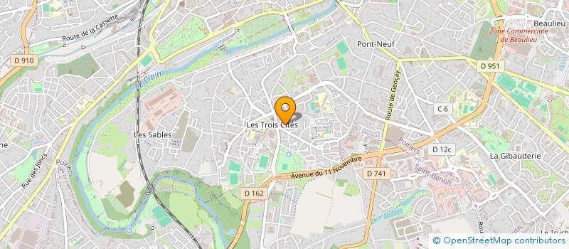 localisation de l'entreprise FESTI'SIGNE à POITIERS