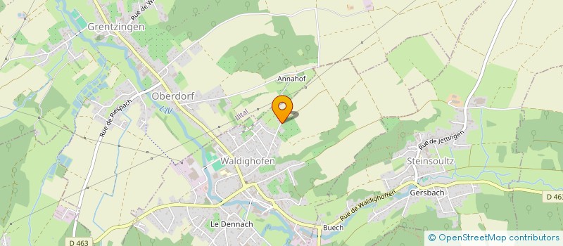 localisation de l'entreprise FESTI WAL'  WALDIGHOFEN