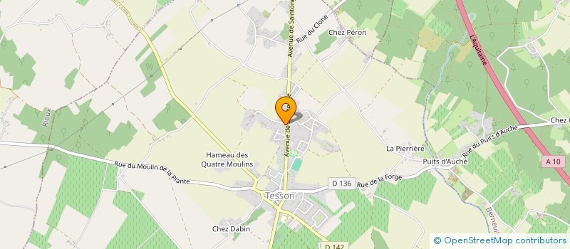 localisation de l'entreprise FESTI'ZAK GEMOZAC  TESSON