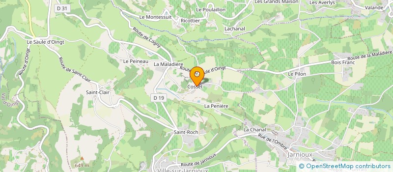 localisation de l'entreprise FESTICAT'S à PORTE-DES-PIERRES-DOREES