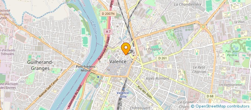 localisation de l'entreprise FESTIF'  VALENCE