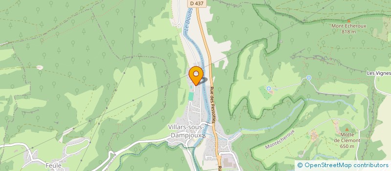 localisation de l'entreprise FESTIN DELICE  VILLARS-SOUS-DAMPJOUX