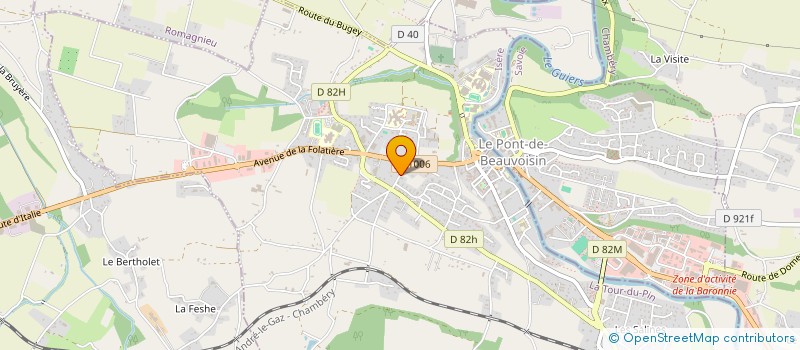 localisation de l'entreprise FESTIPONT ANIM  LE PONT-DE-BEAUVOISIN