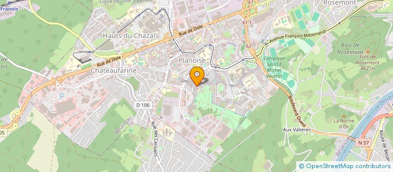 localisation de l'entreprise FESTIV' ACTIV  BESANCON