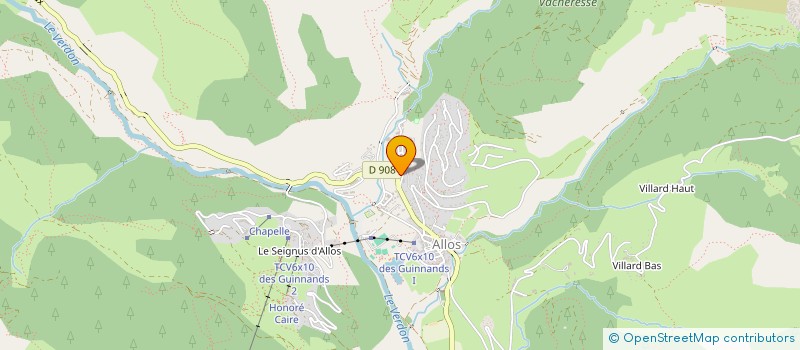 localisation de l'entreprise FESTIV'ALLOS à ALLOS