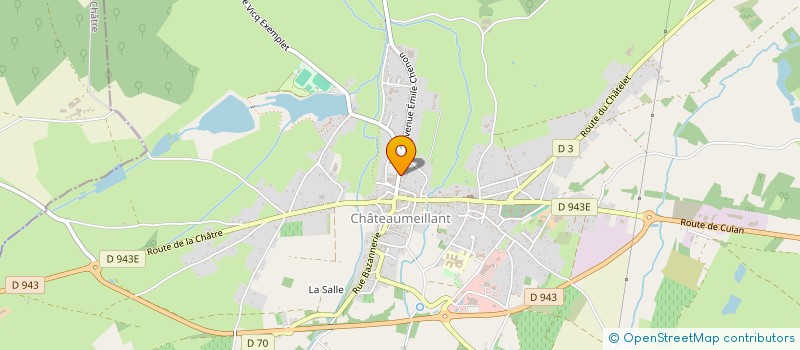 localisation de l'entreprise FESTIVAL D'ACTEURS EN BERRY  CHATEAUMEILLANT