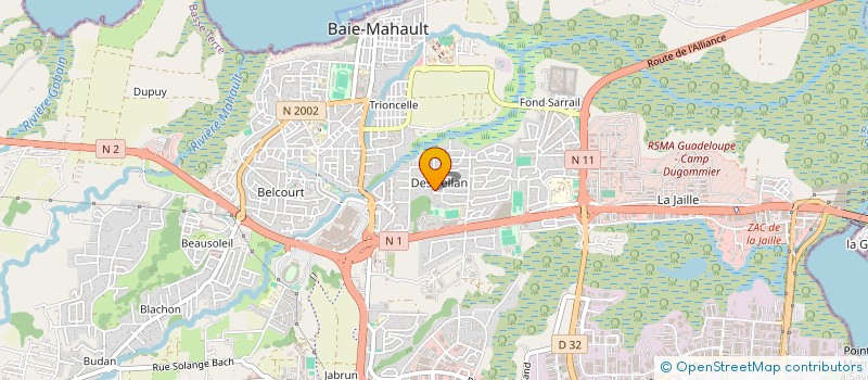 localisation de l'entreprise FESTIVAL DE JAZZ QUEBEC GUADELOUPE  BAIE-MAHAULT