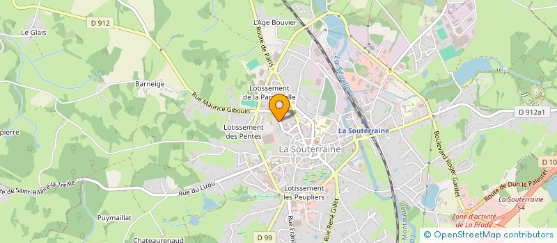 localisation de l'entreprise FESTIVAL DES ARTS à LA SOUTERRAINE
