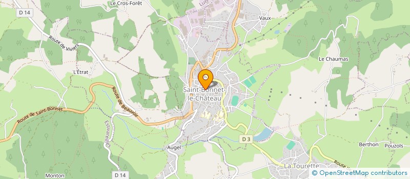 localisation de l'entreprise FESTIVAL DES MUSIQUES D AUTOMNE  SAINT-BONNET-LE-CHATEAU