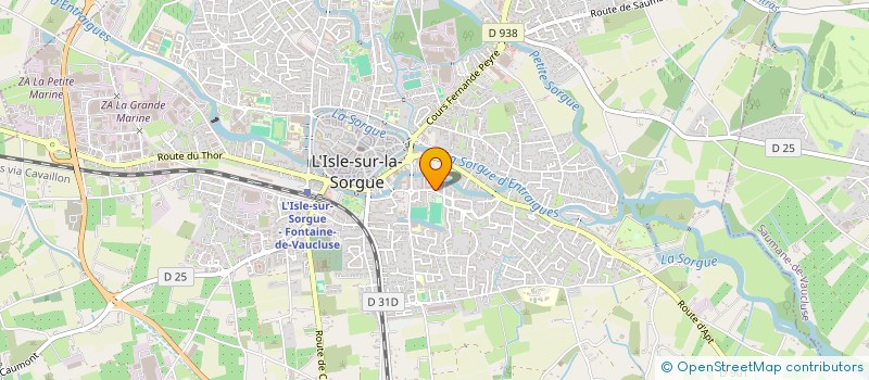 localisation de l'entreprise FESTIVAL DES SAVEURS à L'ISLE-SUR-LA-SORGUE