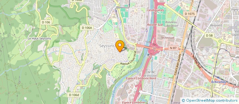 localisation de l'entreprise FESTIVAL DU RIRE ENSEMBLE à SEYSSINS