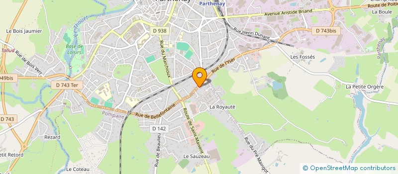 localisation de l'entreprise FESTIVAL ELEVAGE GASTRONOMIE  PARTHENAY