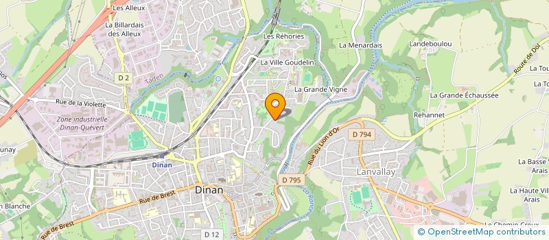 localisation de l'entreprise FESTIVAL FILMS COURTS DINAN à DINAN